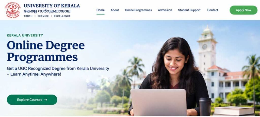 Online Degree Courses in Kerala University